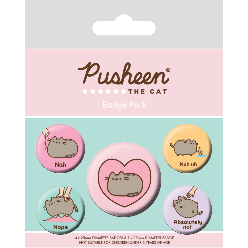 Pusheen Ansteck-Buttons 5er-Pack Pusheen Heart