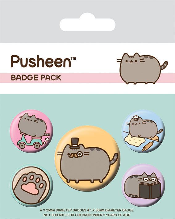 Pusheen Ansteck-Buttons 5er-Pack Pusheen Fancy