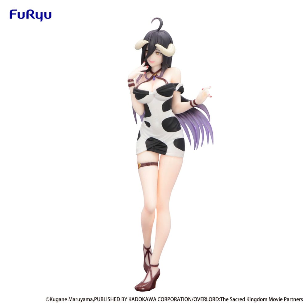(Vorbestellung) Overlord Trio-Try-iT PVC Statue Albedo Mini Dress Cow Pattern Ver.