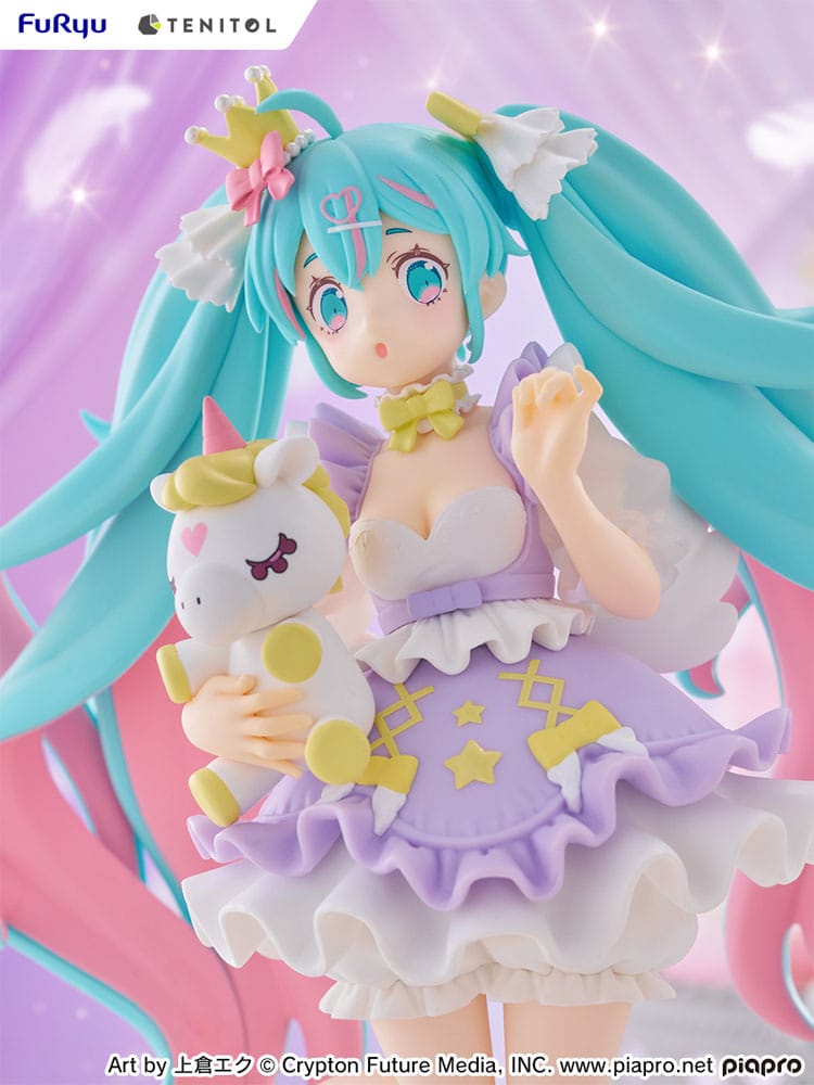 (Vorbestellung) Hatsune Miku Tenitol PVC Statue Hatsune Miku Yumekawa Princess Lavender Ver.