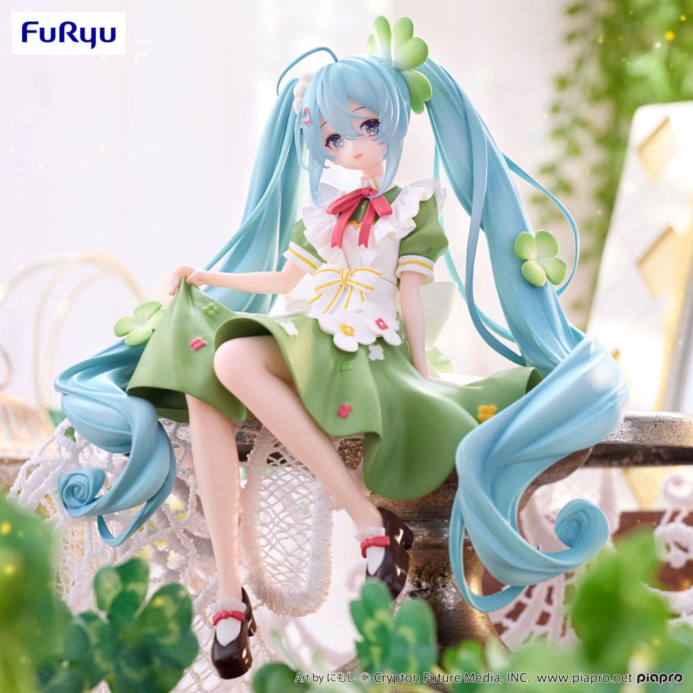 Hatsune Miku Noodle Stopper PVC Statue Flower Fairy Clover